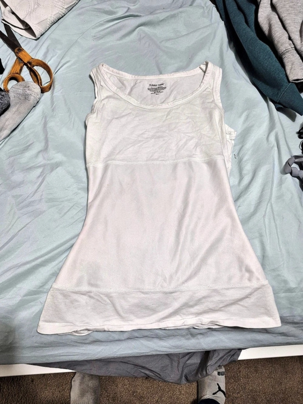 Tummy Tank Shaping Tank Top White Size 5